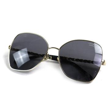 Chanel COCO Mark Camellia Butterfly Heart Pearl Chain Sunglasses