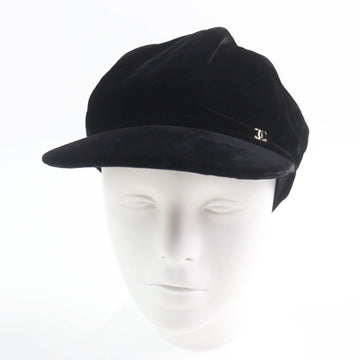 Chanel COCO Mark Viscose Silk Metal Casquette