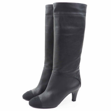 Chanel COCO Mark Leather Boots