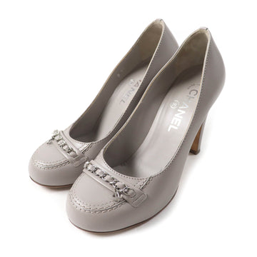 Chanel COCO MarkChain Leather Pumps