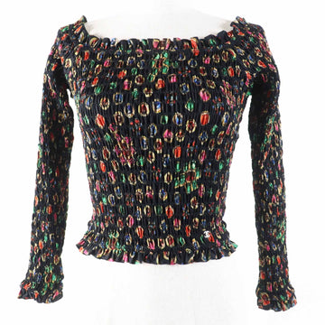 Chanel COCO Mark All-over Print Polyester Elastane Blouse