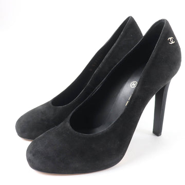 Chanel COCO Mark Suede Leather Pumps