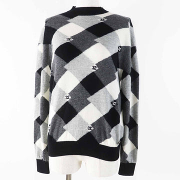 Chanel COCO Mark Diamond Pattern Cashmere Knitwear