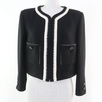 Chanel COCO Mark Button Silk Jacket