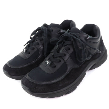 Chanel COCO Mark Suede Leather Sneakers