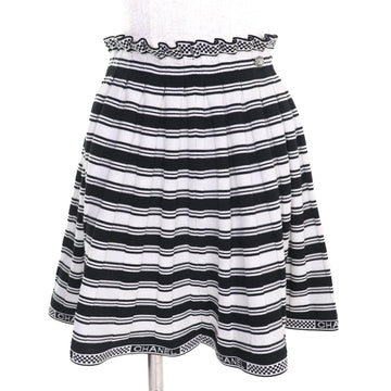 Chanel COCO Mark Parts Logo Multi-Border Mini Skirt