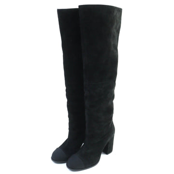 Chanel COCO Mark Suede Long Boots