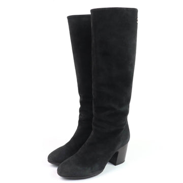 Chanel COCO Mark Suede Leather Boots