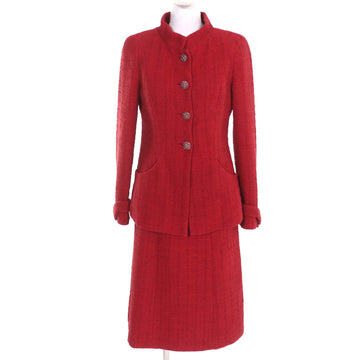 Chanel COCO Button Lace Cotton Tweed Two-piece Set