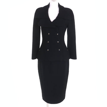 Chanel COCO Mark Button Wool Tweed Set