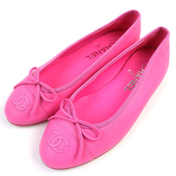 Chanel COCO Mark Ribbon Leather Pumps