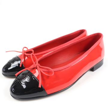 Chanel COCO Mark Patent leather Ballet Flats