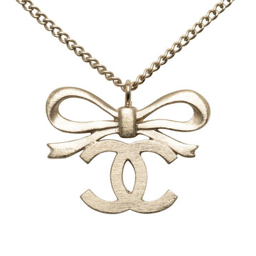 Top Quality Chanel Vintage Ribbon Necklace in Silver Ladies