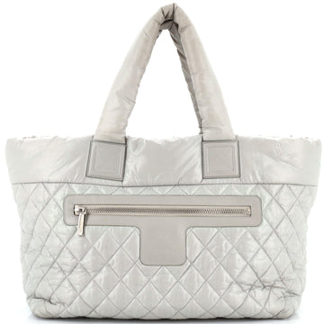 CHANEL Coco Cocoon Zipped Tote Quilted Nylon Large