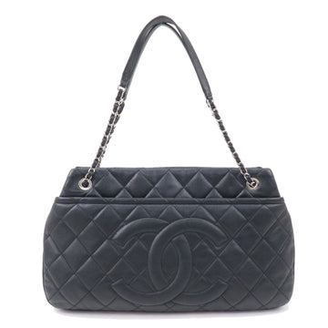 Top Quality Chanel Matelasse Leather Skin Chain Tote Bag Shoulder Bag Black