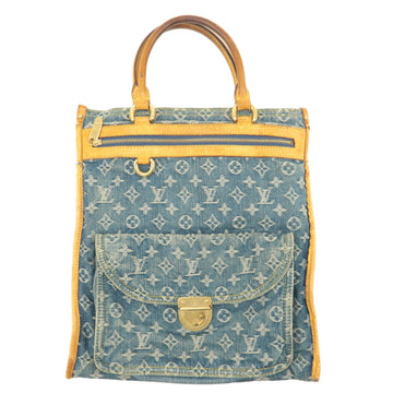 Louis Vuitton Monogram Denim Flat Shopper Tote Bag M95018