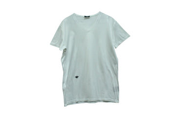 Dior Homme T-Shirt with Bee Embroidery in White Cotton