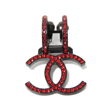 Chanel Crystal Coco Mark Swing Earrings