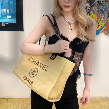 Chanel Chain Nattia Deauville Tote