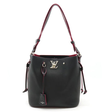 Louis Vuitton Lockme Bucket  Leather Shoulder Bag