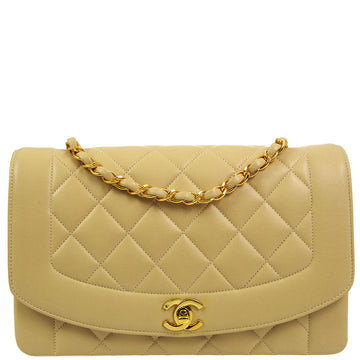 Top Quality Chanel 1994-1996 Leather Medium Diana Shoulder Bag