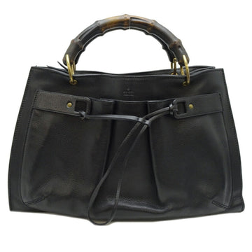 Gucci  Bamboo Leather Handbag Tote Bag ()