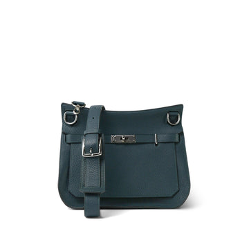 Jypsiere 28 Vert Cypress Taurillon leather Palladium Plated C Stamp
