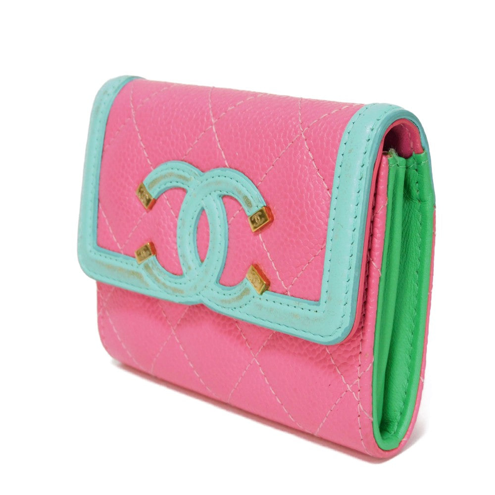 Top Quality Chanel CC Filigree Card Holder