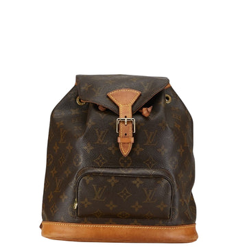 Louis Vuitton Montsouris Mm  Canvas Backpack Bag