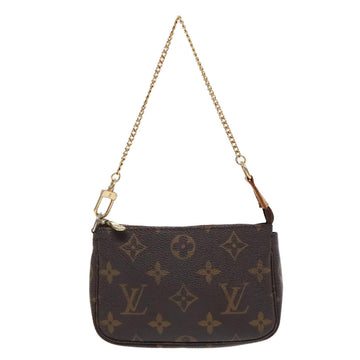 Louis Vuitton Mini Pochette Accessoires  Canvas Clutch Bag