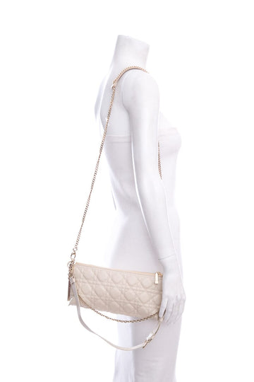 Dior 2023 Club Bag in Dusty Ivory Cannage Leather