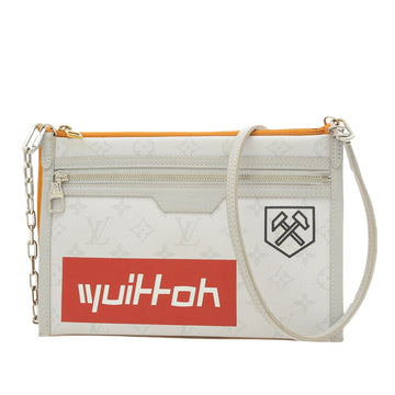 Louis Vuitton Flat Messenger  Canvas Shoulder Bag