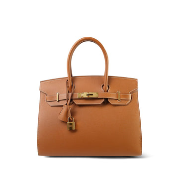 Birkin 30 Sellier Gold Veau leather  Y Stamp
