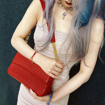 Bally Leather Red Shoulder Bag