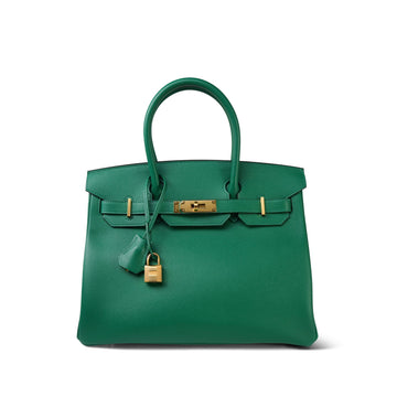 Birkin 30 Vert Vertigo leather  C Stamp