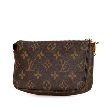 Brown Louis Vuitton Monogram Mini Pochette Accessoires Handbag