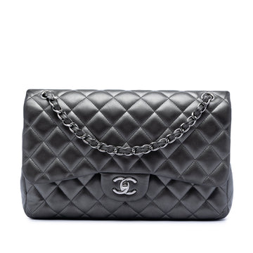 Classic Double Flap Bag Quilted Leather Jumbo