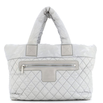 CHANEL Coco Cocoon Zipped Tote Quilted Nylon Large