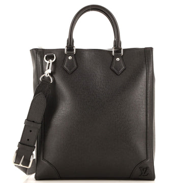Vertical Tote Taiga Leather