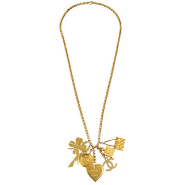 Top Quality Chanel Icon Gold Chain Pendant Necklace 95A