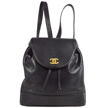 Top Quality Chanel 1996-1997 Leather Triple CC Backpack