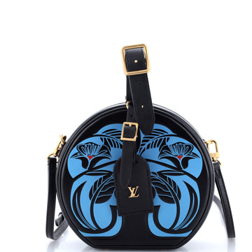 Petite Boite Chapeau Bag Anachro Bleu Printed Leather