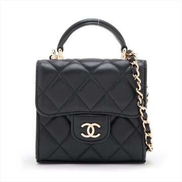 Top Quality Chanel Leather  Chain Shoulder Bag Black G