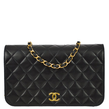 Top Quality Chanel 1997-1999 Leather Pushlock Small Full Flap Bag