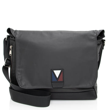 Louis Vuitton Leather V-Line Messenger