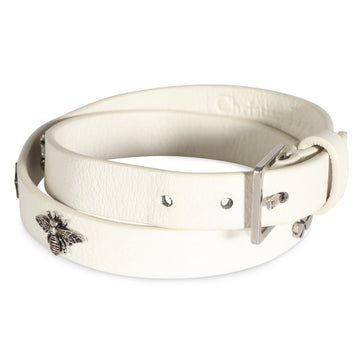 Dior Double Wrap Leather Charm Bracelet