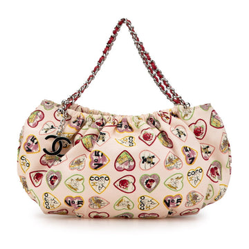 Chanel Valentine Coco Mark Canvas Mini Handbag Limited