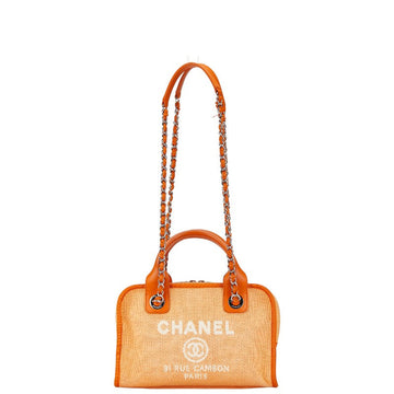 Top Quality Chanel Leather/canvas Leather Coco Mark Logo Handbag