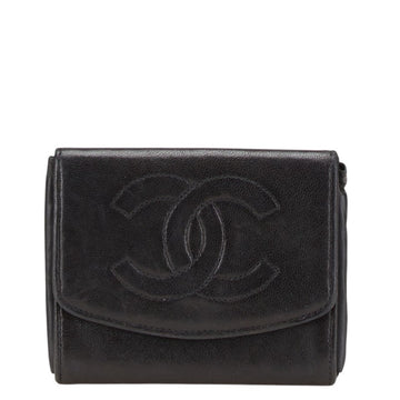 Chanel Coco Mark Leather Coin Case