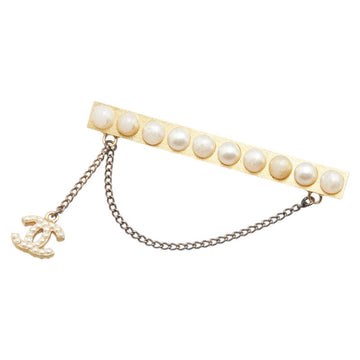 Chanel Coco Mark Faux Pearl Brooch 01A